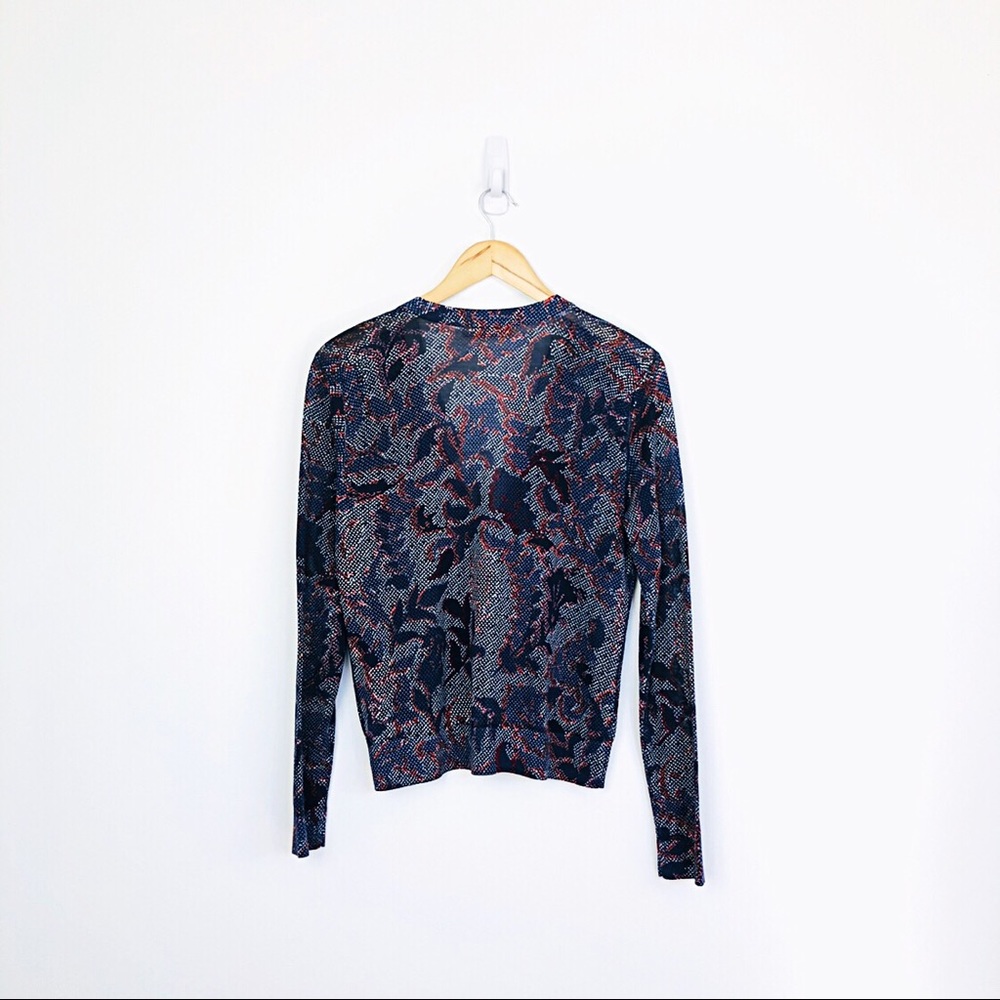 Tory Burch Foliage Print Cardigan - Picture 4 of 8